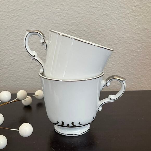 Vintage Set of 4 Style House Fine China EMBASSY Coffee Cups Japan - Picture 4 of 8